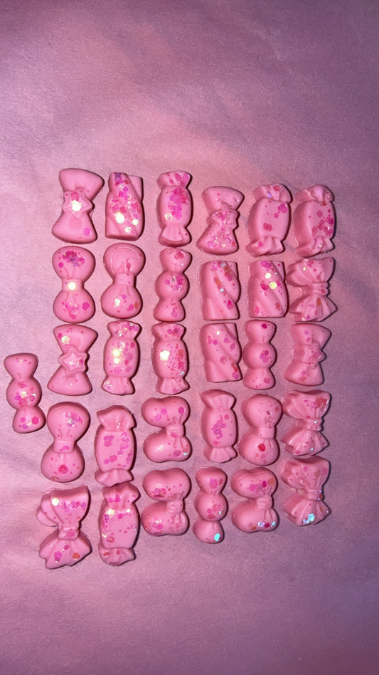 Floss Kiss Wax Melts 🍭💗 Handmade pink candy floss-scented wax melts, 70g.
