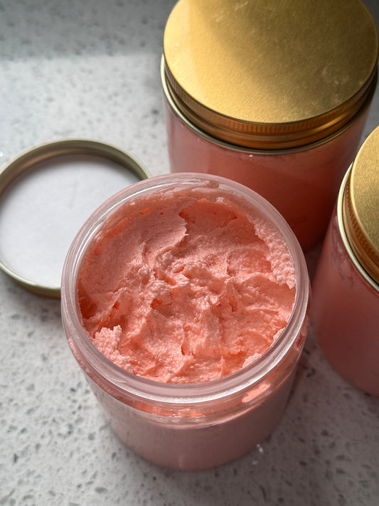Floss Kiss – Handmade Candy Floss Whipped Sugar Body Scrub 250ml 🍬💗
