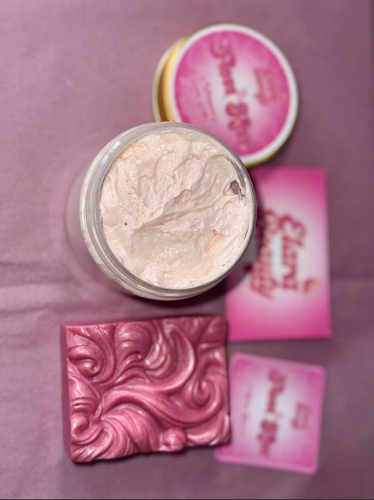 The Sweet Skin Set 🍭✨ Handmade candy floss scented Soap & Whipped Body Butter Set 🍬💗